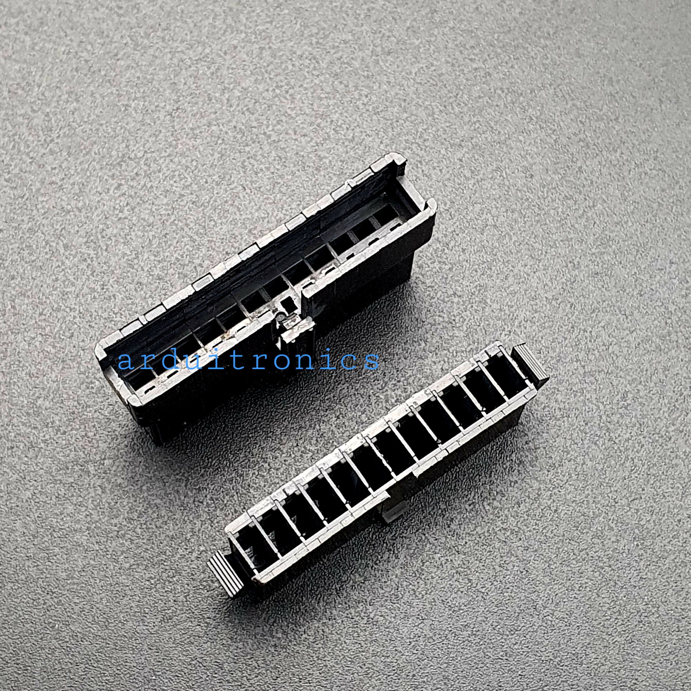 2.54mm 12 Pin Black Plastic Male Female JST-SM Housing Crimp Terminal Connector
