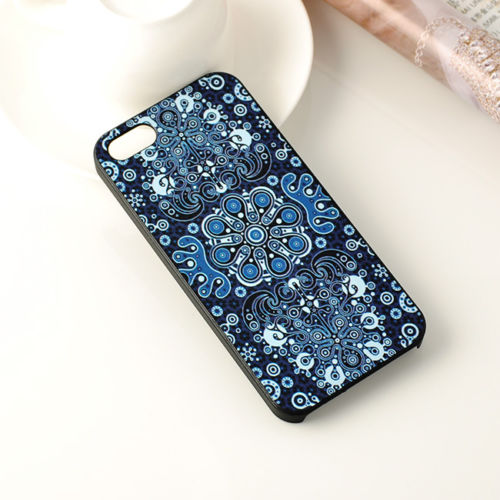 Back Case Cover For iPhone5 Vintage Flower Painted Pattern