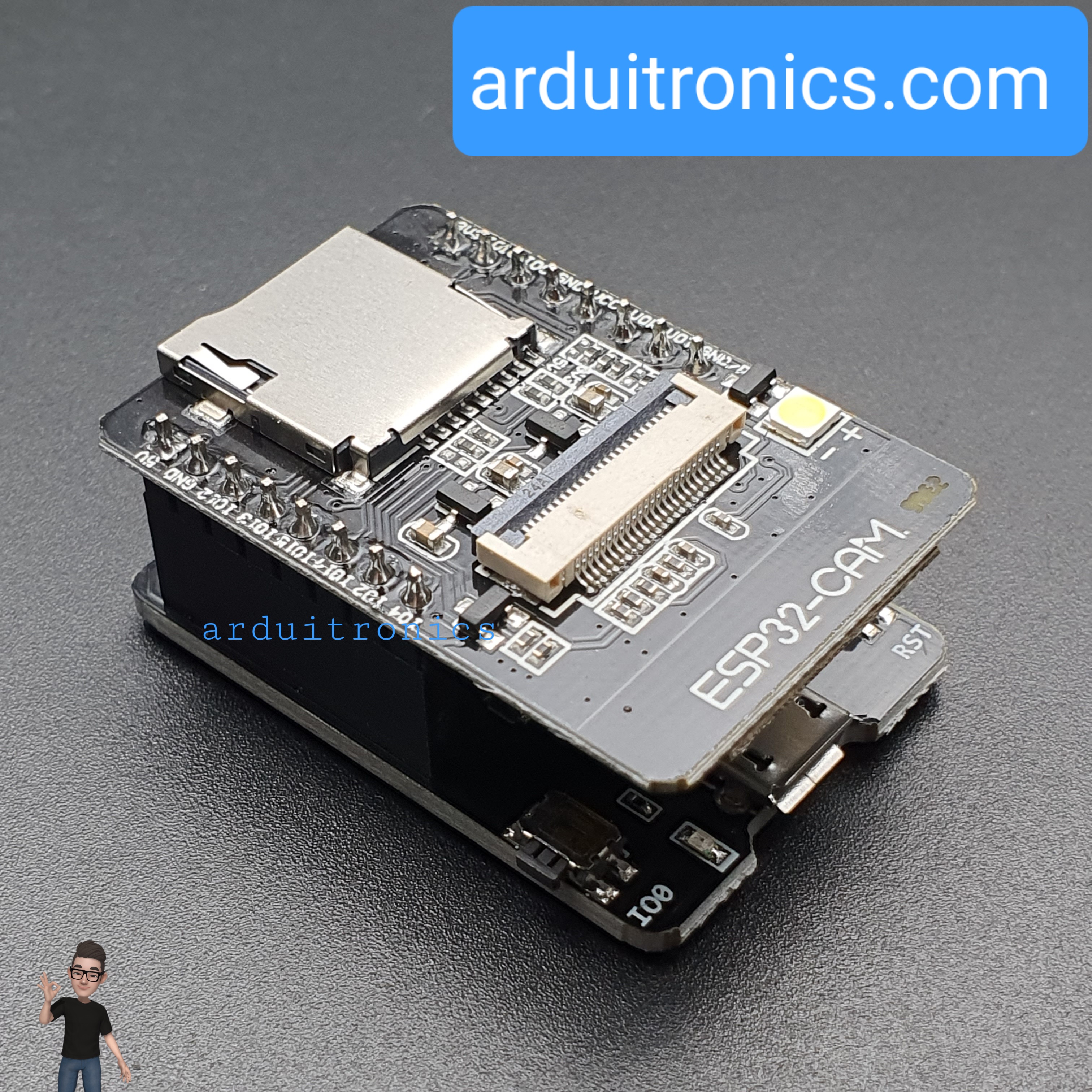 ESP32-CAM Camera Module Development Board with Expansion Board (Camera Module OV2640)