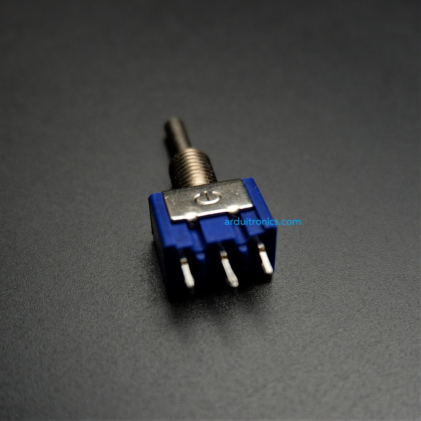 MTS-103 Toggle Switch 3-Pin แบบ On-Off-On (สวิตช์เปิด/ปิด 3 ขา 6A 125V)