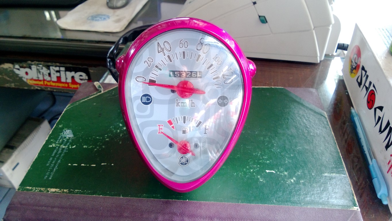 เรือนไมล์ Yamaha Fino Fasion สีชมพู