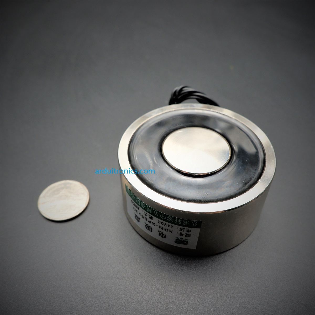 24V Electric Lifting Magnet 80Kg / Electromagnet Solenoid Lift Holding 80Kg