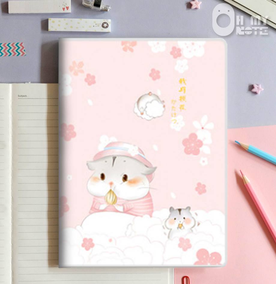 Ohmynote สมุดโน๊ต/ไดอารี่ ปกกันน้ำกันฝุ่นขนาด B5 กระดาษดี เล่มใหญ่ เล่มหนา 160 หน้า