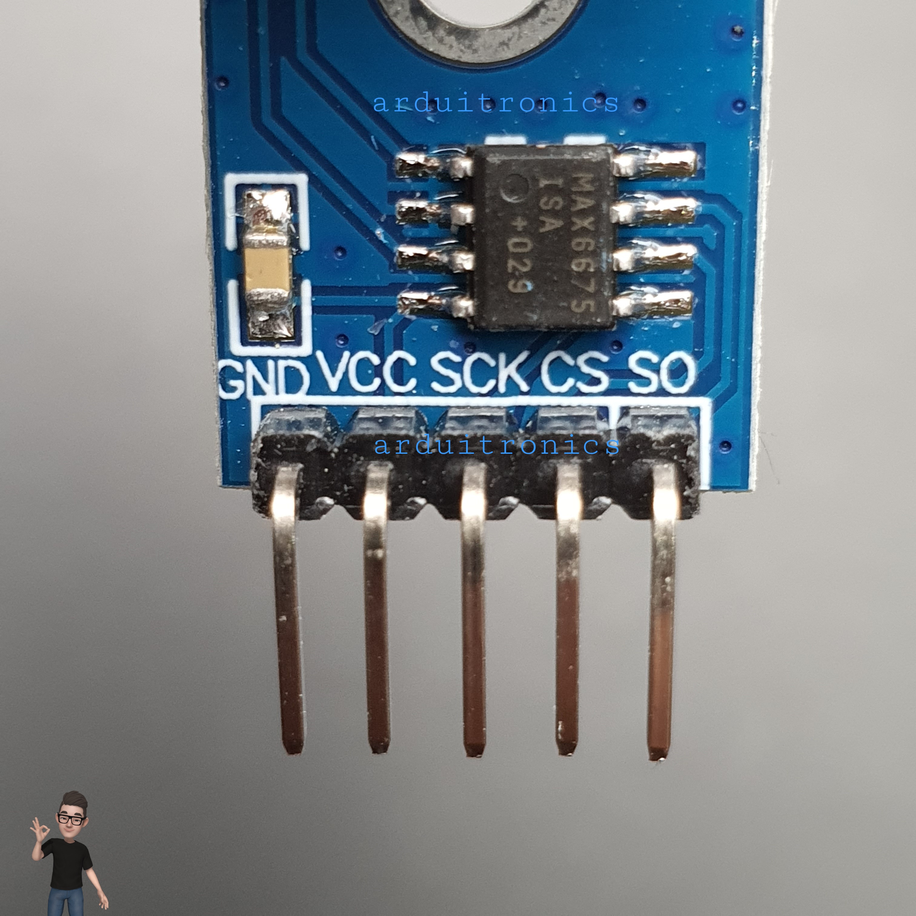 K-Type Thermocouple (MAX6675) Module with Temperature Sensor Probe