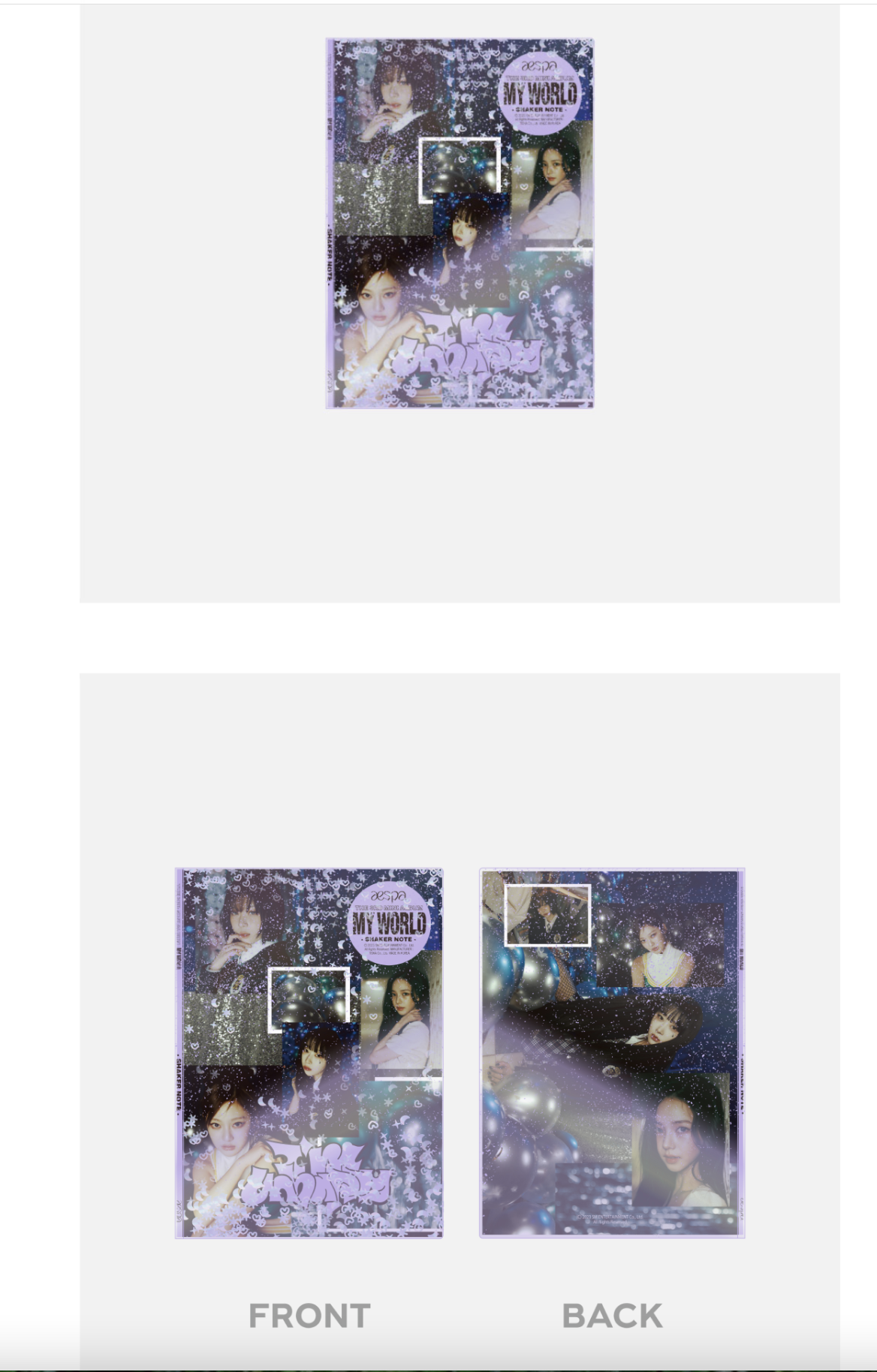 aespa - my world md - shaker note