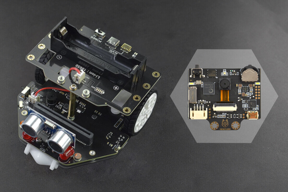 micro:Maqueen Plus V2 (18650 Battery) with HUSKYLENS - แท้จาก DFRobot