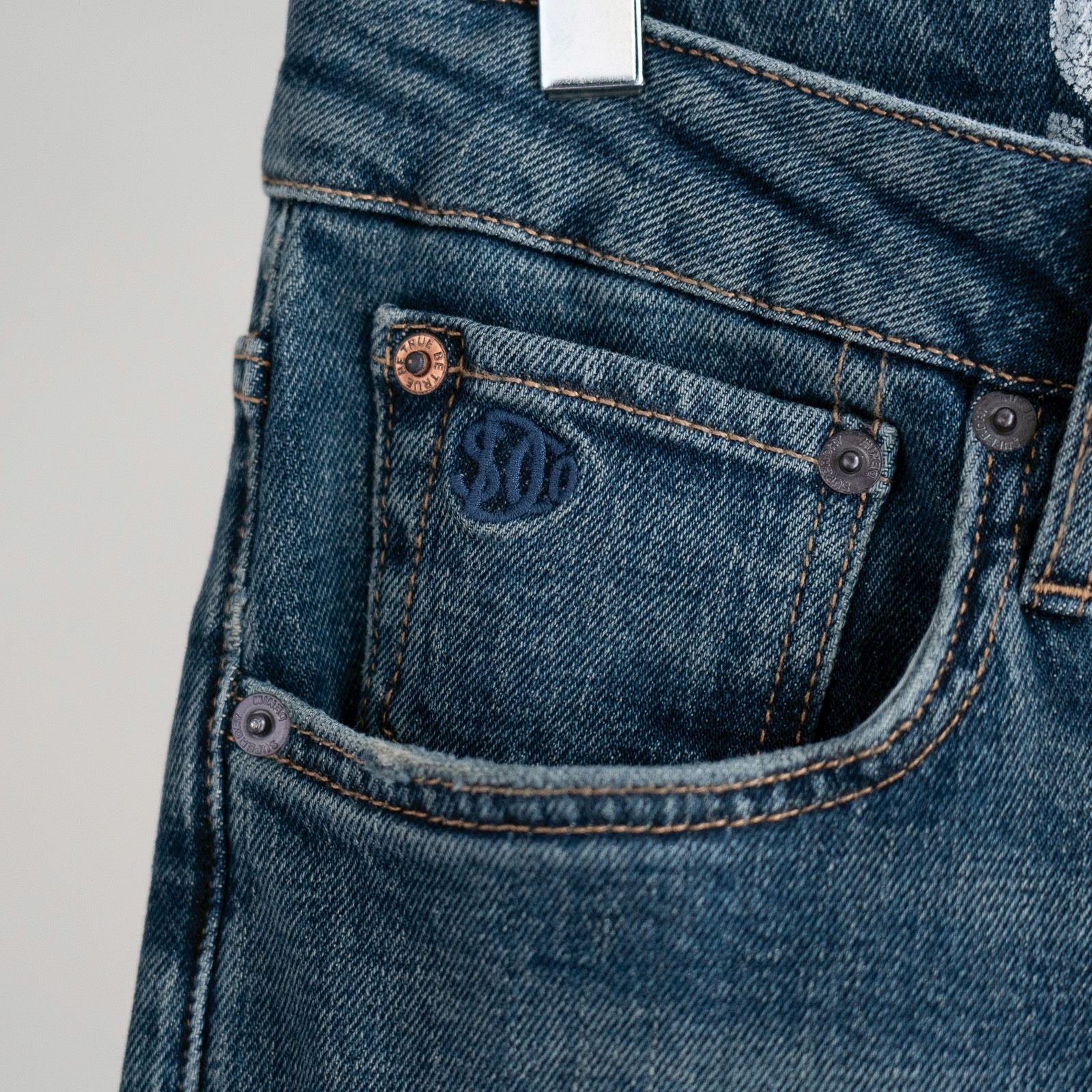 Superdry Vintage Slim Jeans – Storm Blues