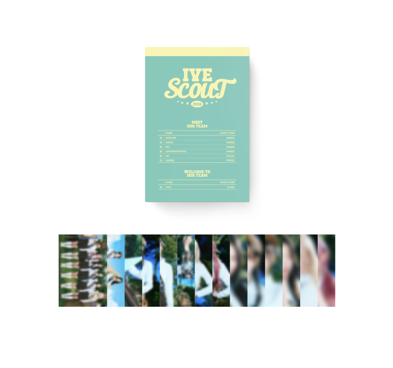 IVE -2025 IVE THE 3RD FAN CONCERT ＜IVE SCOUT＞ OFFICIAL MD - Postcard. book.