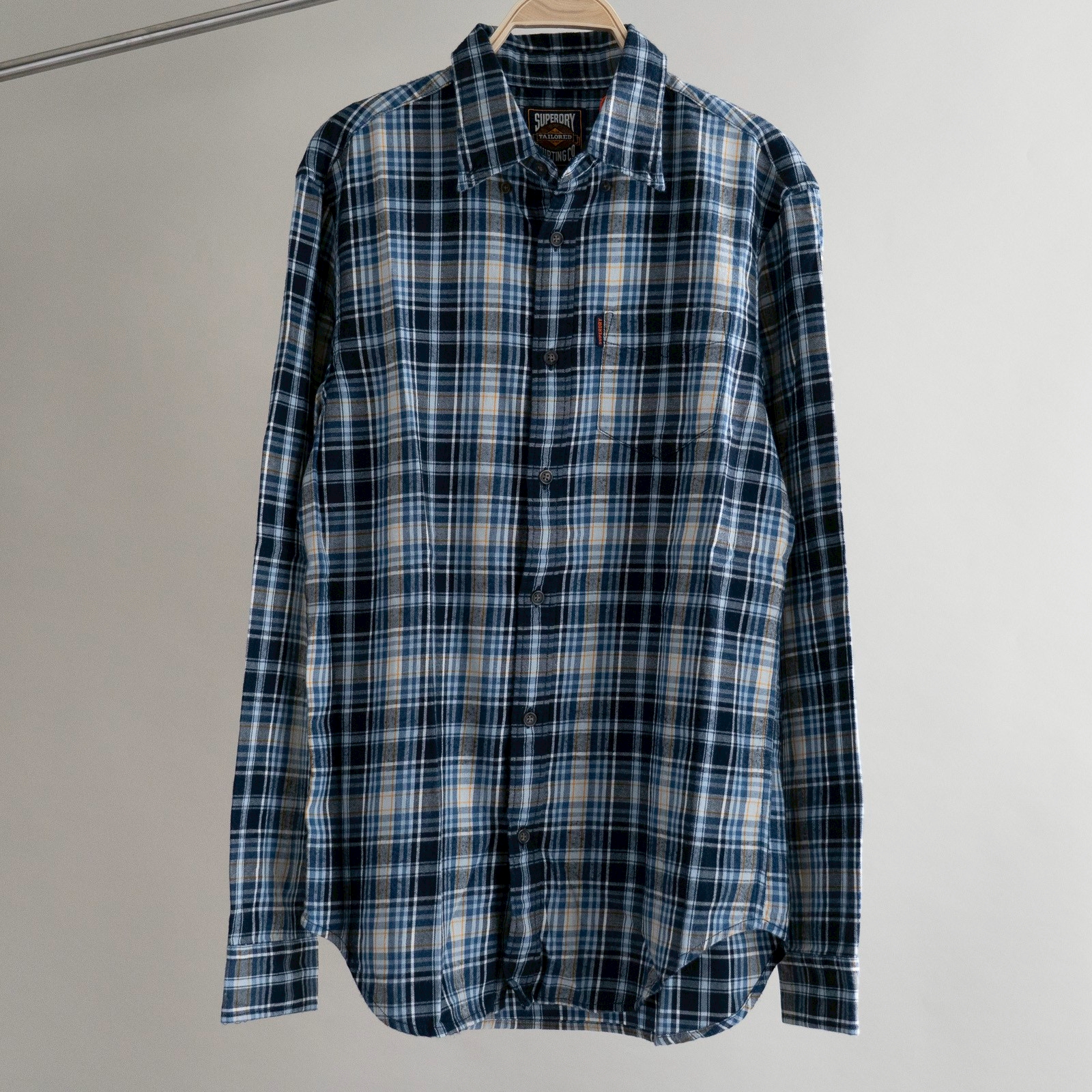 Superdry Vintage Check Shirt – Grace Check Blue