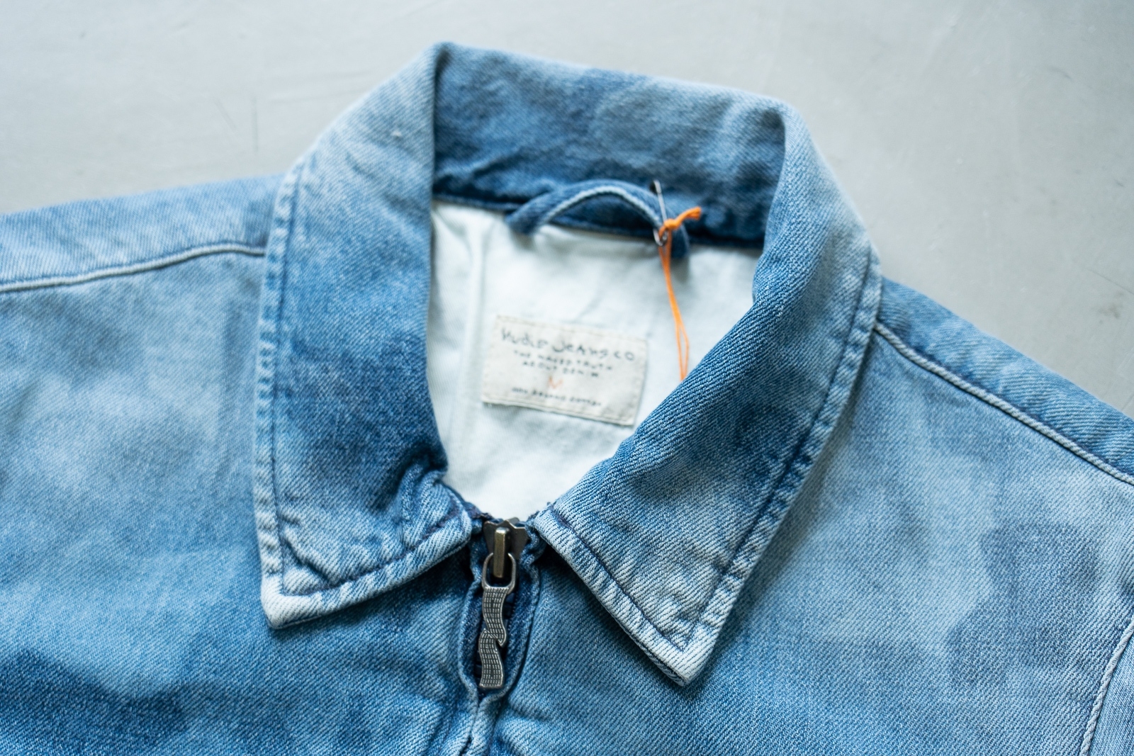 [DEFECT] Gudrun Camo Denim แจ็คเก็ตผ้าฟอก Nudie Jeans ของแท้ 100%