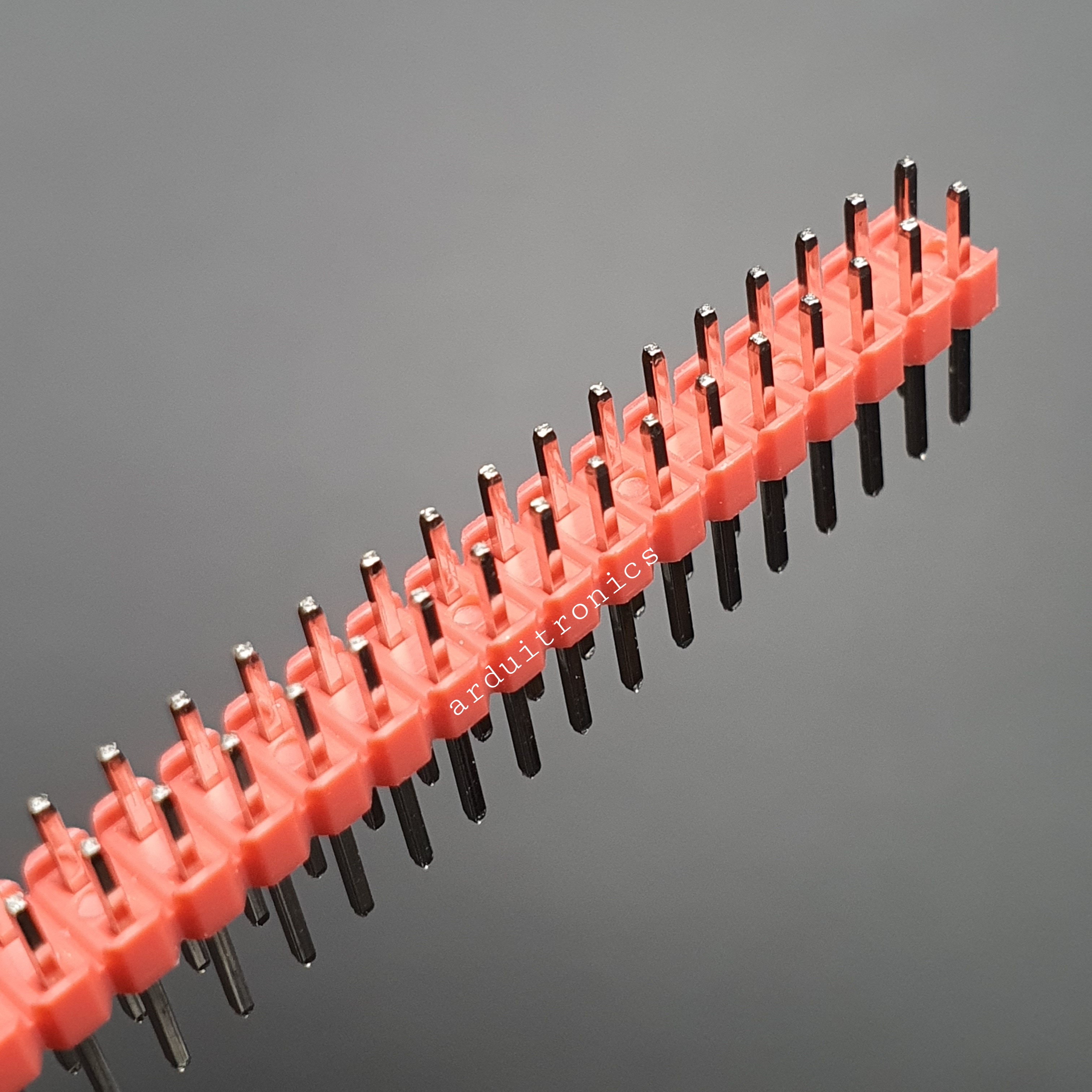 ก้างปลา 2x40P 2.54mm Pin Header Dip Straight Double Row 2X40 Pin สีแดง