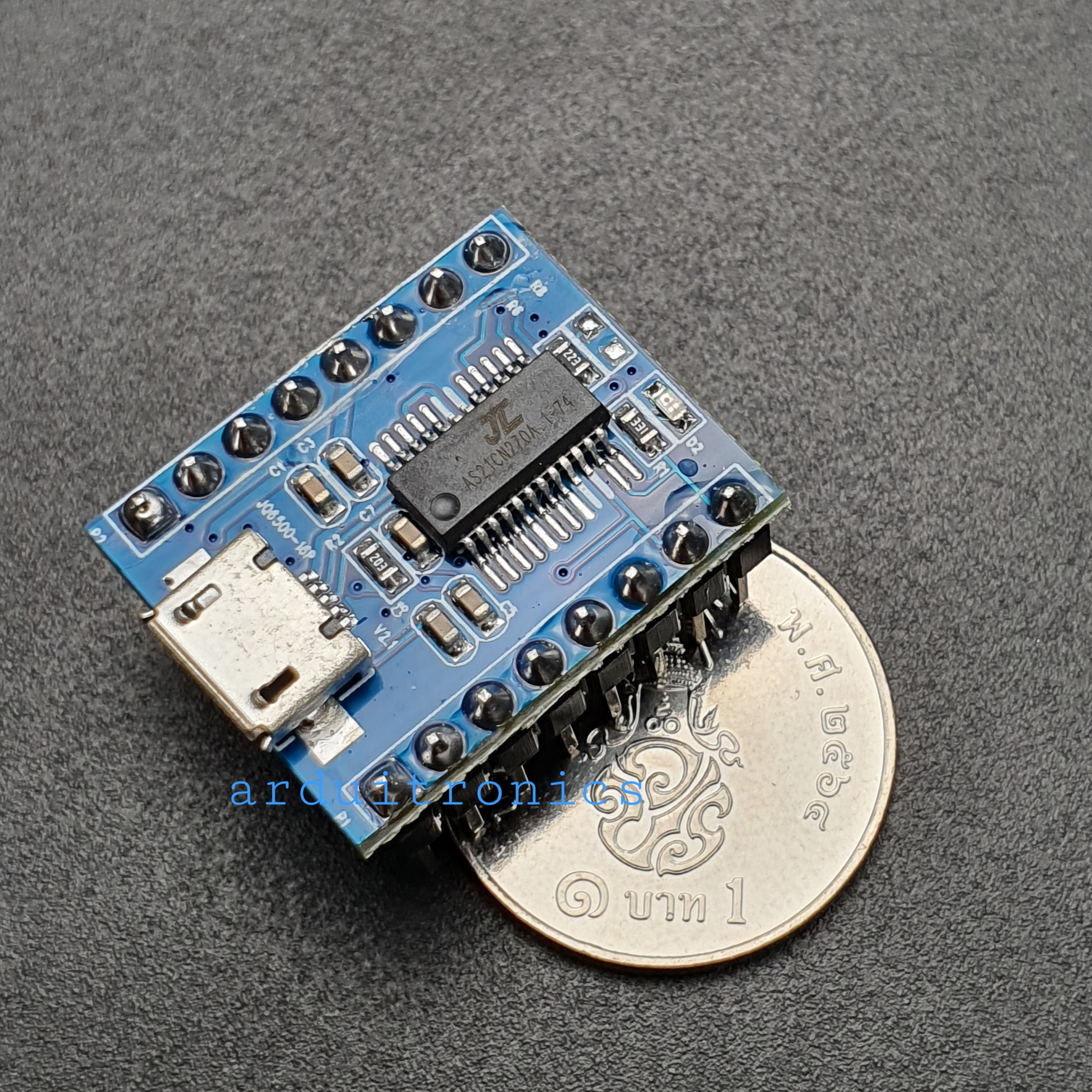 JQ6500 MP3 Player Voice Sound Module UART โมดูลเล่นเพลง MP3 บันทึกข้อมูลได้ในตัวบอร์ด