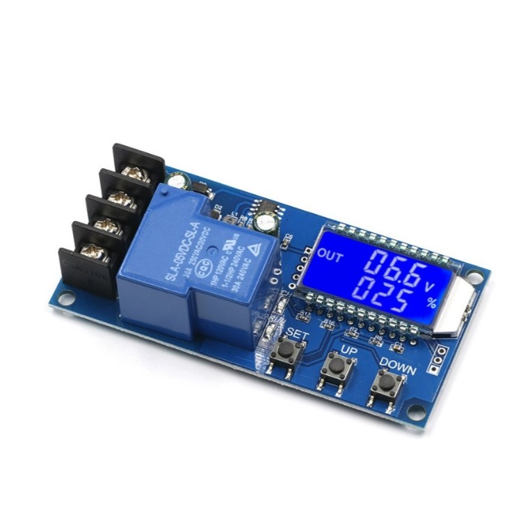 โมดูลควบคุมการชาร์จแบตเตอรี่ แบบหน้าจอ LCD XY-L30A DC 6-60V 30A