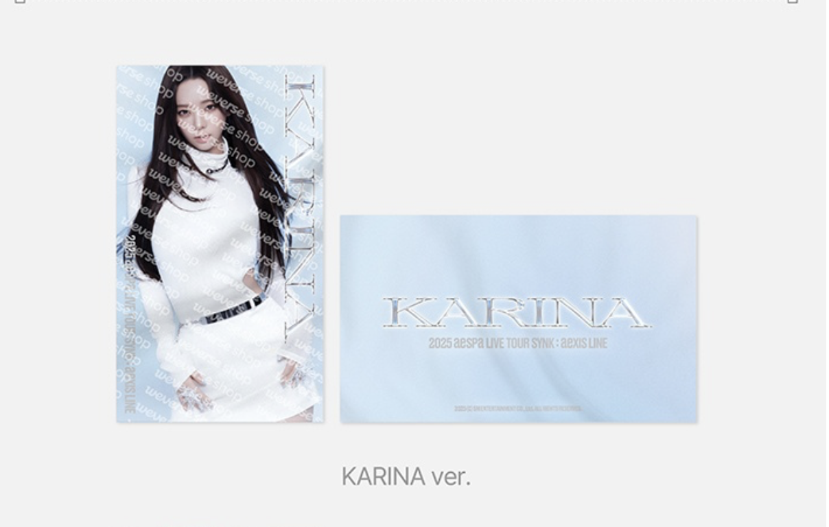 aespa - [SYNK : aeXIS LINE MD]. -SLOGAN. แบบ karina.
