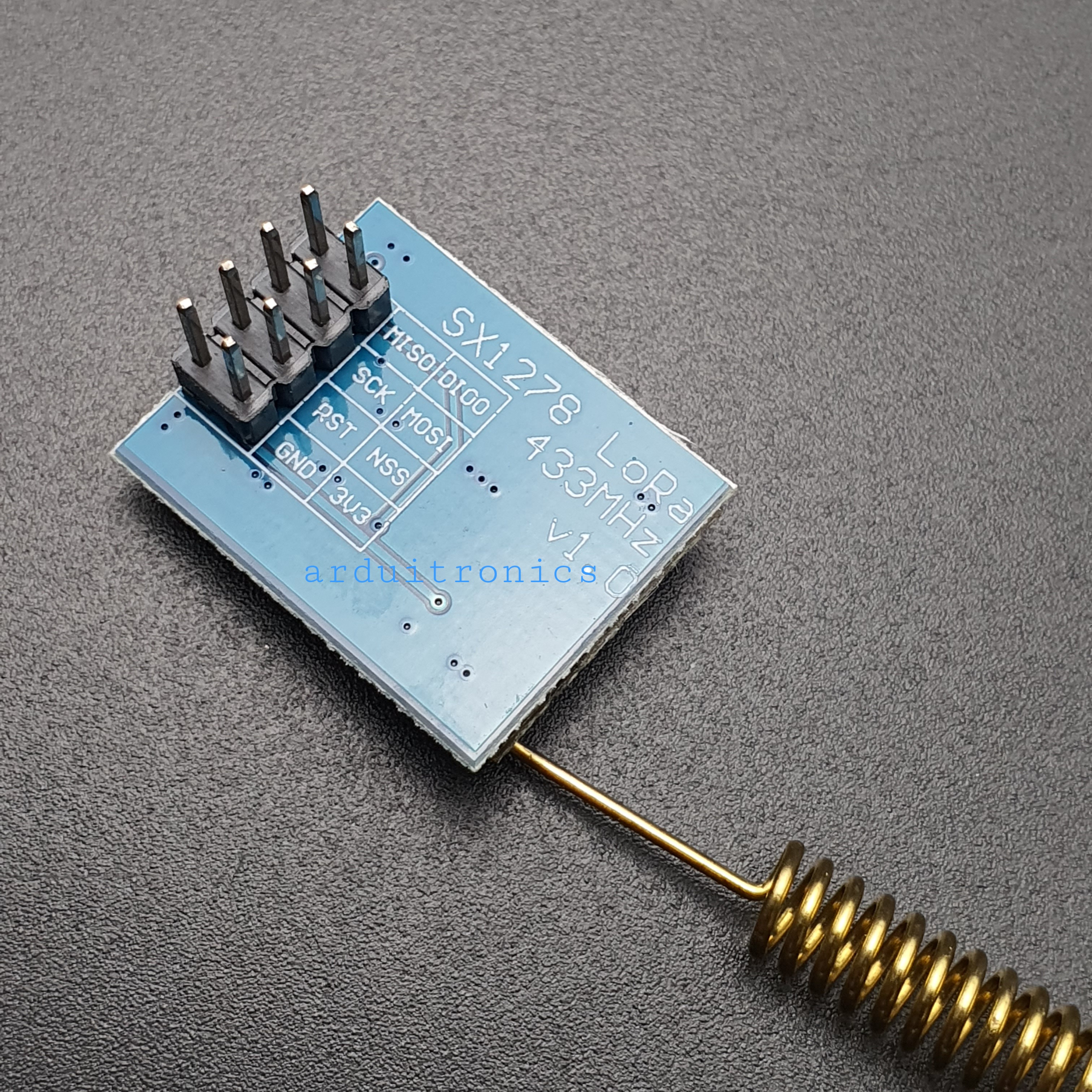 LoRa SX1278 LoRa wireless module 433MHz Ra-01 SPI Interface โมดูล LoRa SX1278 รุ่น Ra-01 433Mhz with antenna soldered