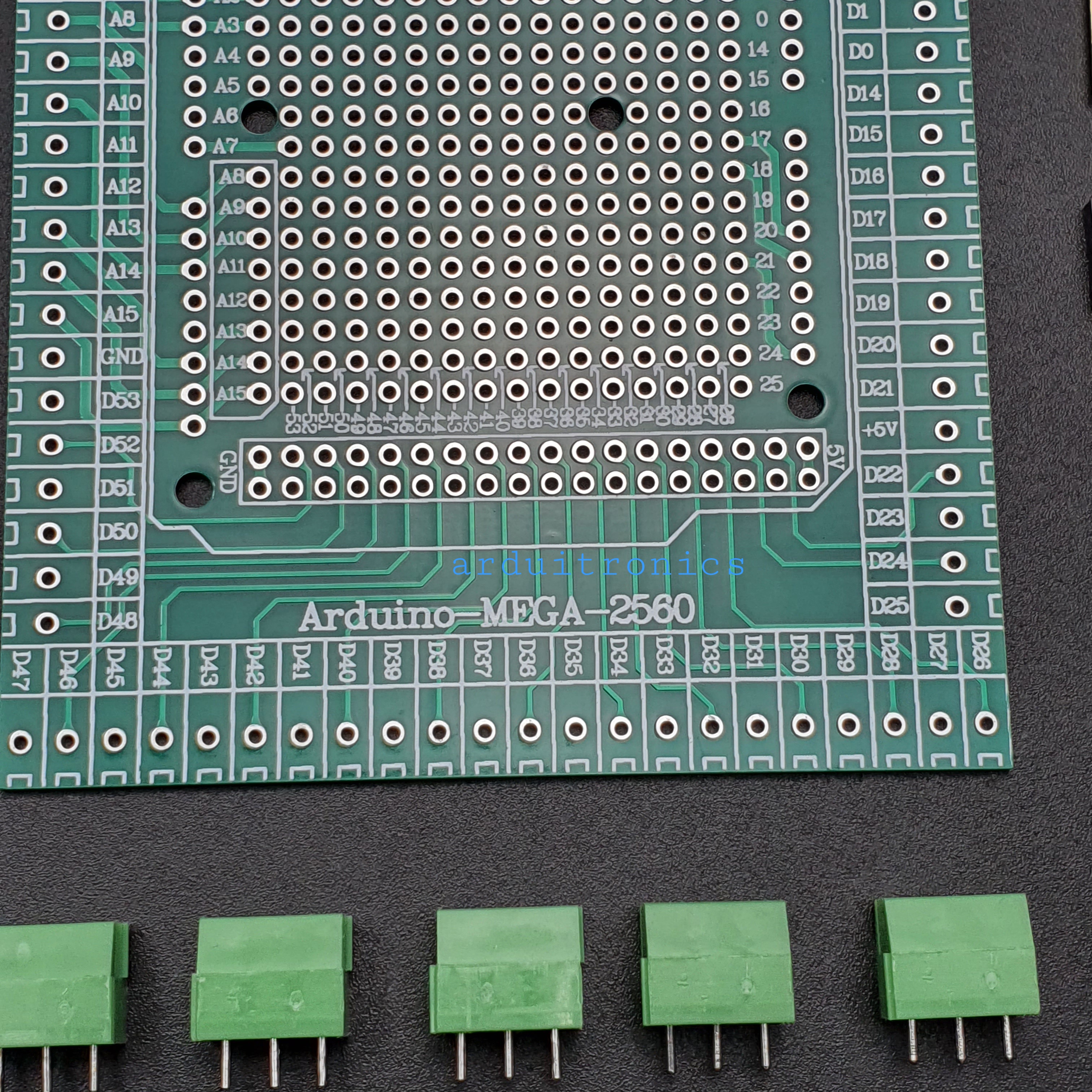 โมดูลขยายขา Mega2560 PCB Prototype Screw Terminal Block Shield for Arduino
