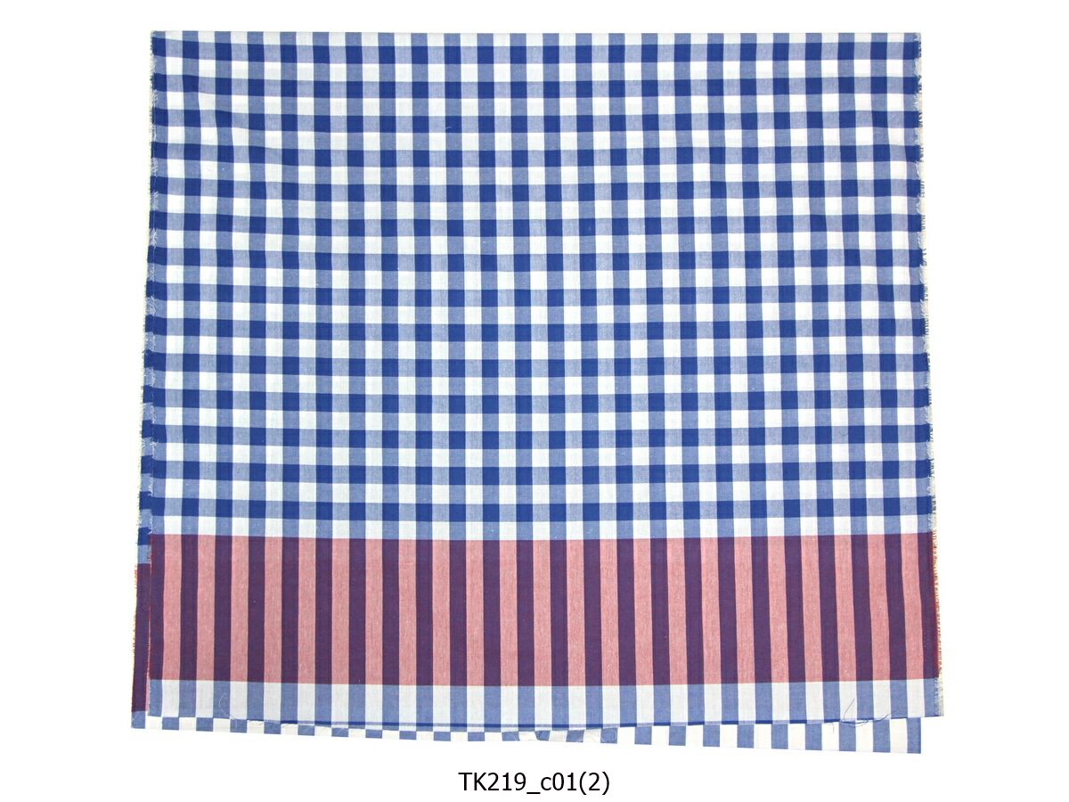 [2ม.] ผ้าขาวม้า TK219 น้ำเงิน