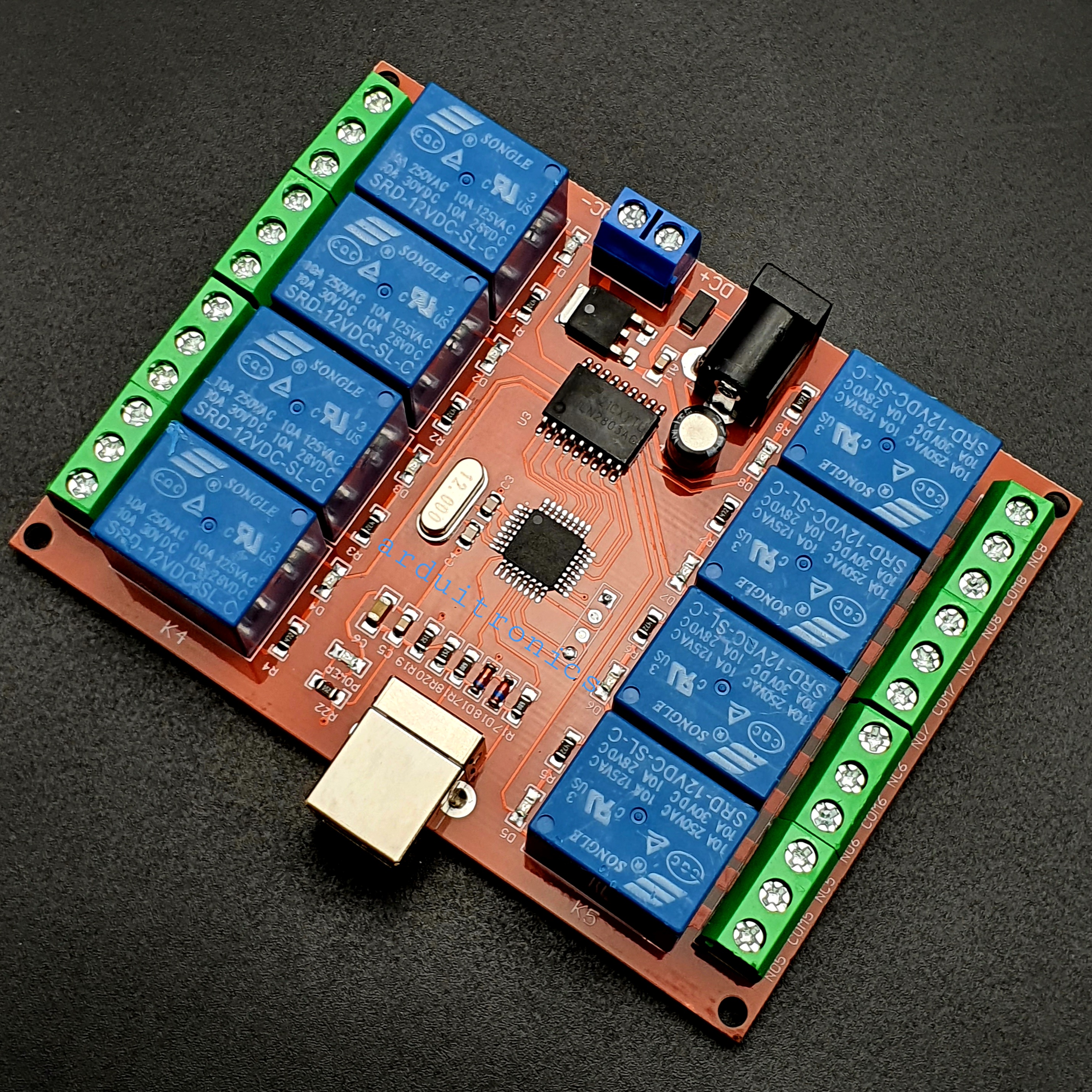 8 Channel 12V USB Relay Board Module Controller (USB Controlled Module)