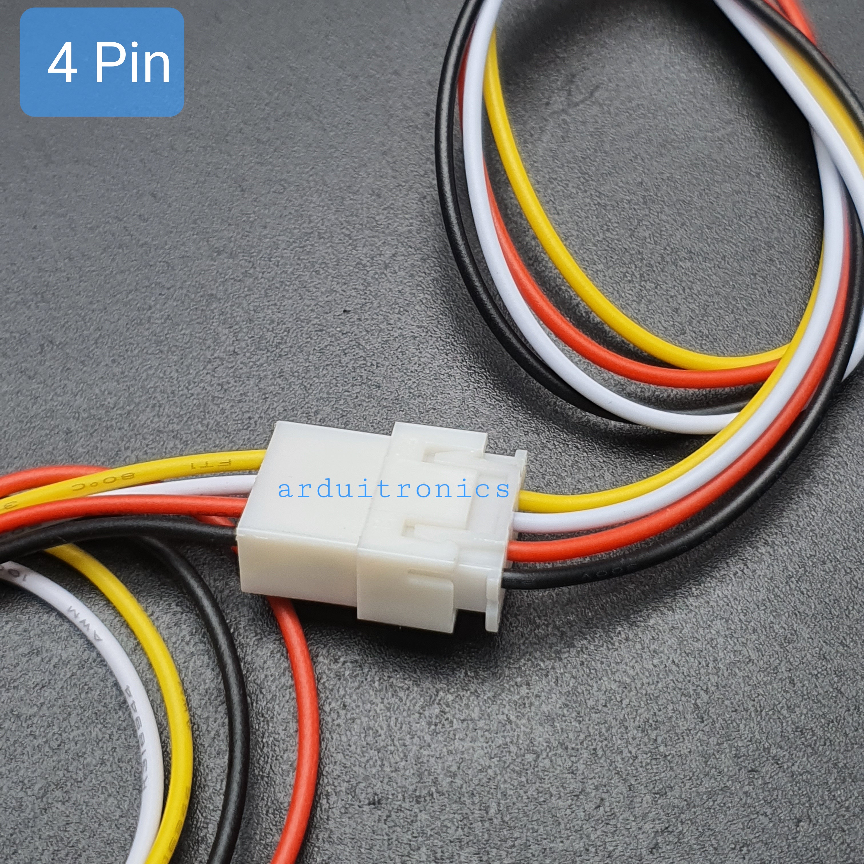 สายไฟ xh2.54mm 4-Pin Female + Male Head ยาว 20cm (2 เส้นคู่ หัวตัวผู้และหัวตัวเมีย)