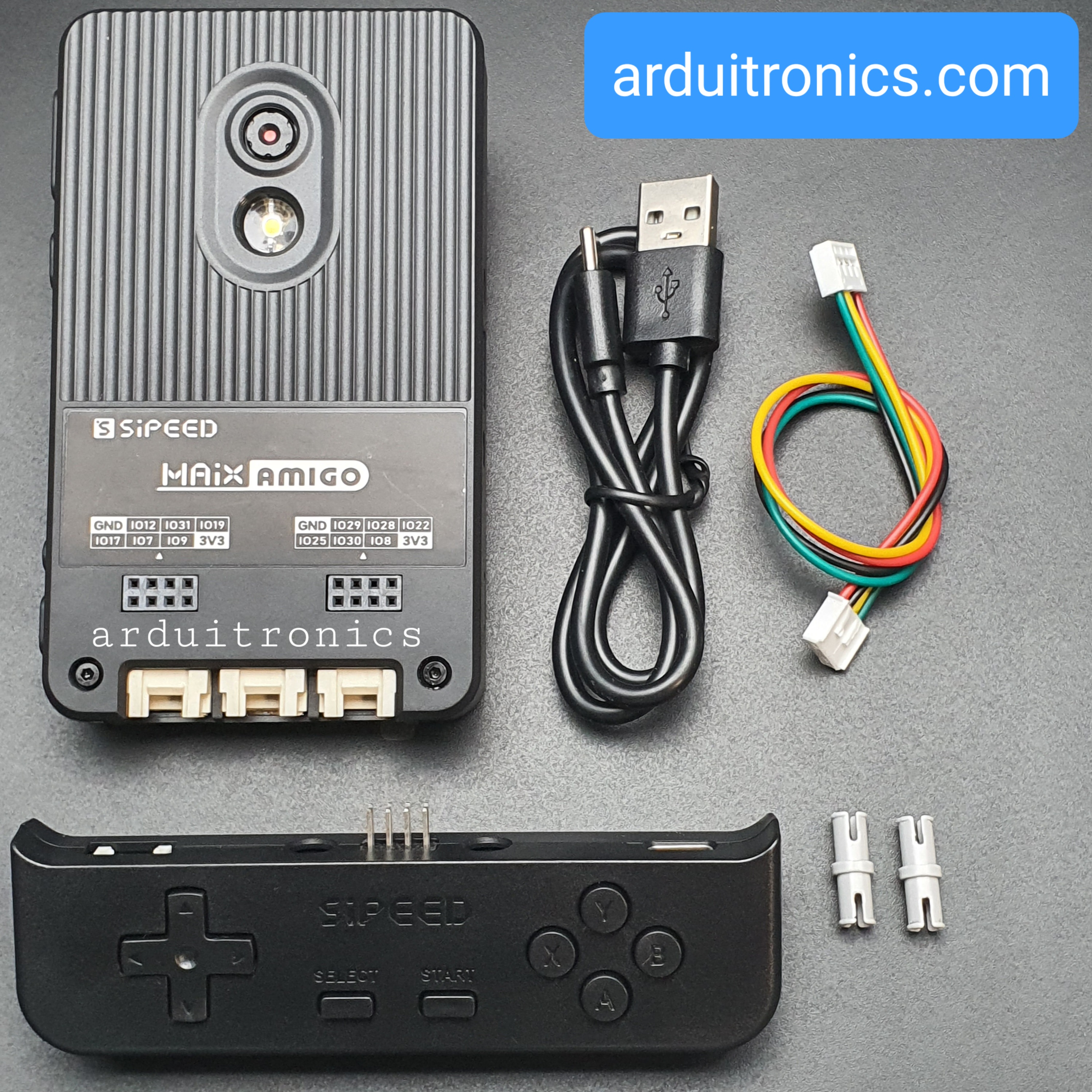 Sipeed Maix Amigo - All-in-One AIoT Development Platform Based on RV64GC (RISC-V) with Joystick