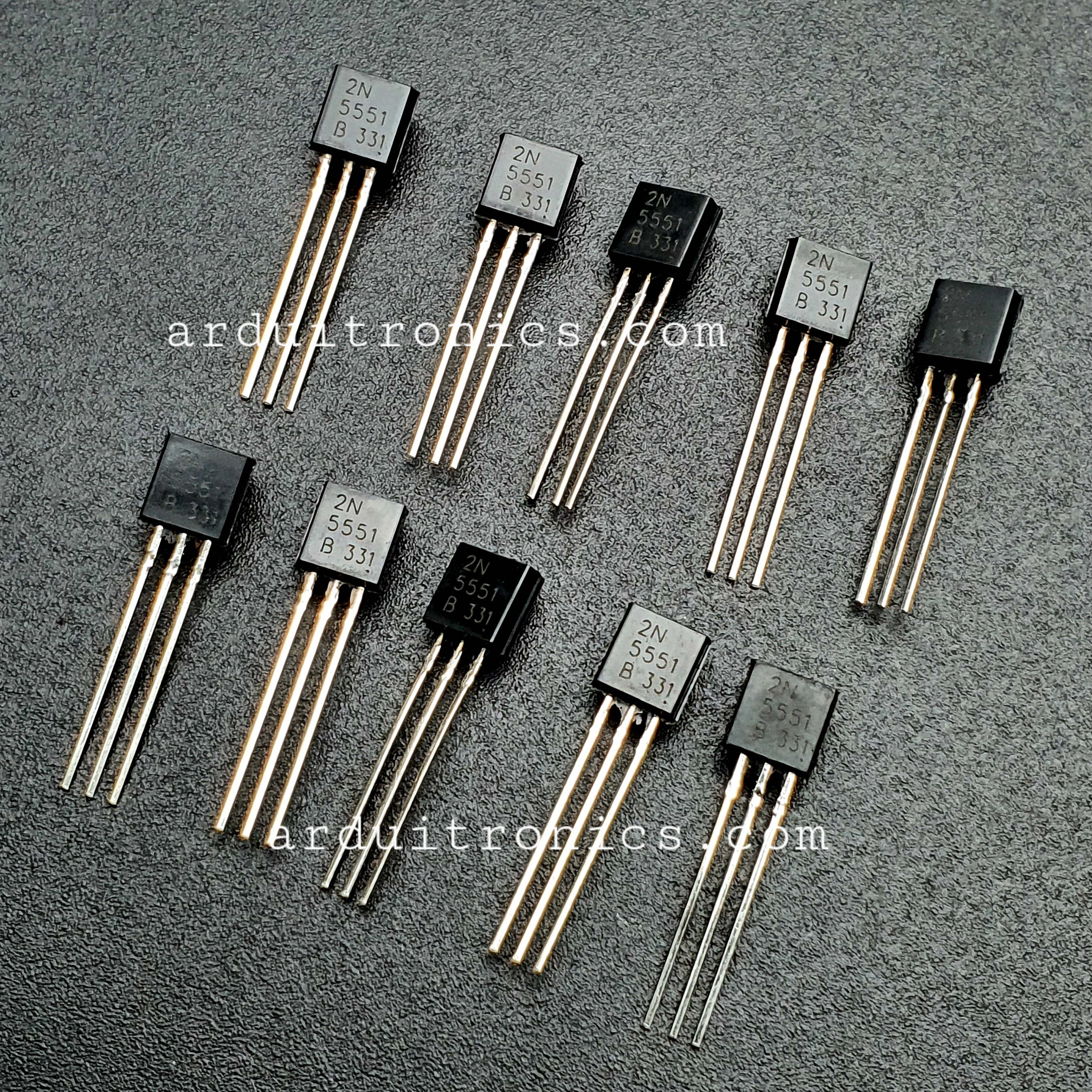 [Pack 10 pcs] 2N5551 TO-92 NPN 160V 600mA (NPN Transistor)