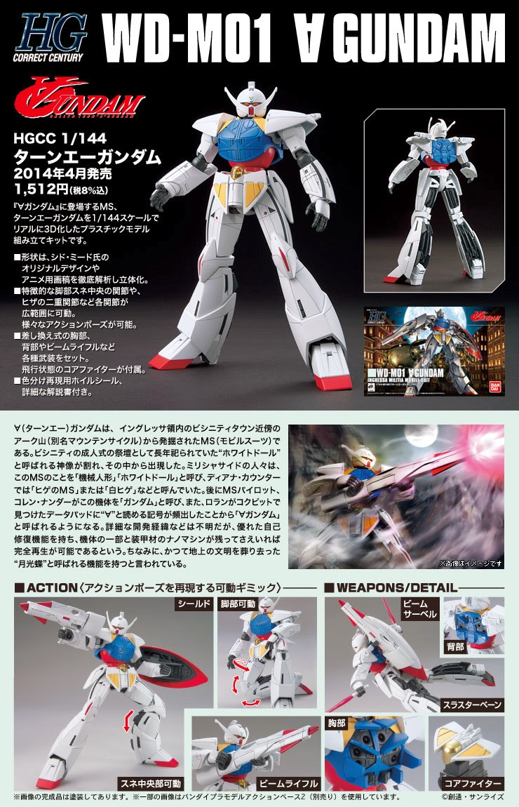 HG 1/144 WD-M01 Turn A Gundam