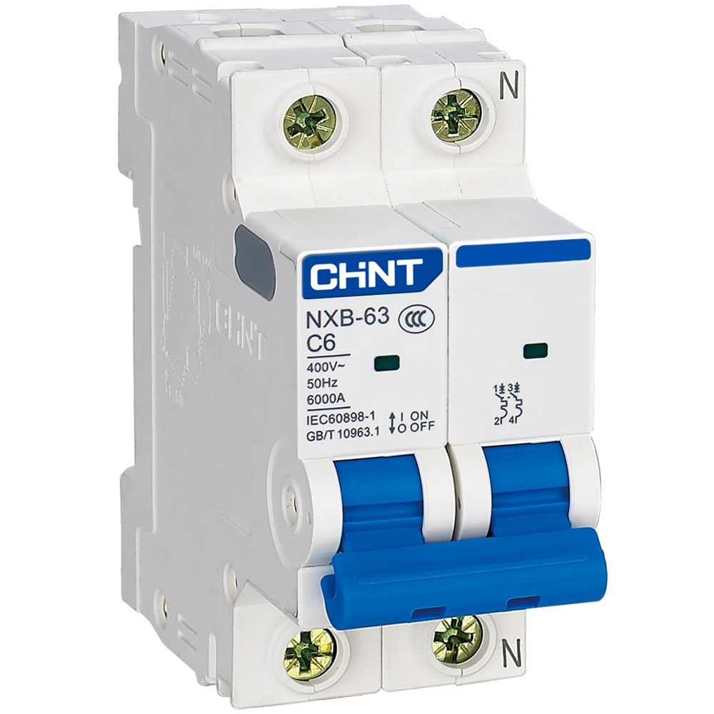 CHINT NXB-63 2P Model C เบรกเกอร์ 6A