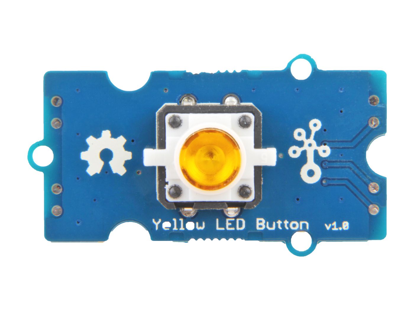 Grove - Yellow LED Button (ของแท้จาก SeeedStudio, GD)