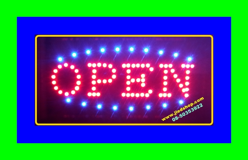 ป้ายไฟOpen กระพิบLED ป้ายไฟLEDแบบสำเร็จ