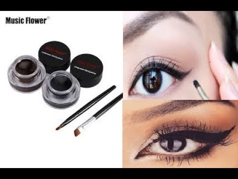 Music flower 24H Lasting Waterproof Eyebrow and Eyeliner Cream มิวสิคฟลาวเวอร์ เขียนคิ้ว + มาสคาร่า กันน้ำ 24 ชม.