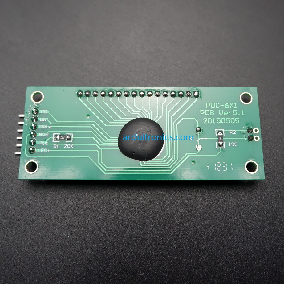 2.4 inch Digital 6-digit 7-Segment LCD Display Module (White Backlight + 3 Line SPI)