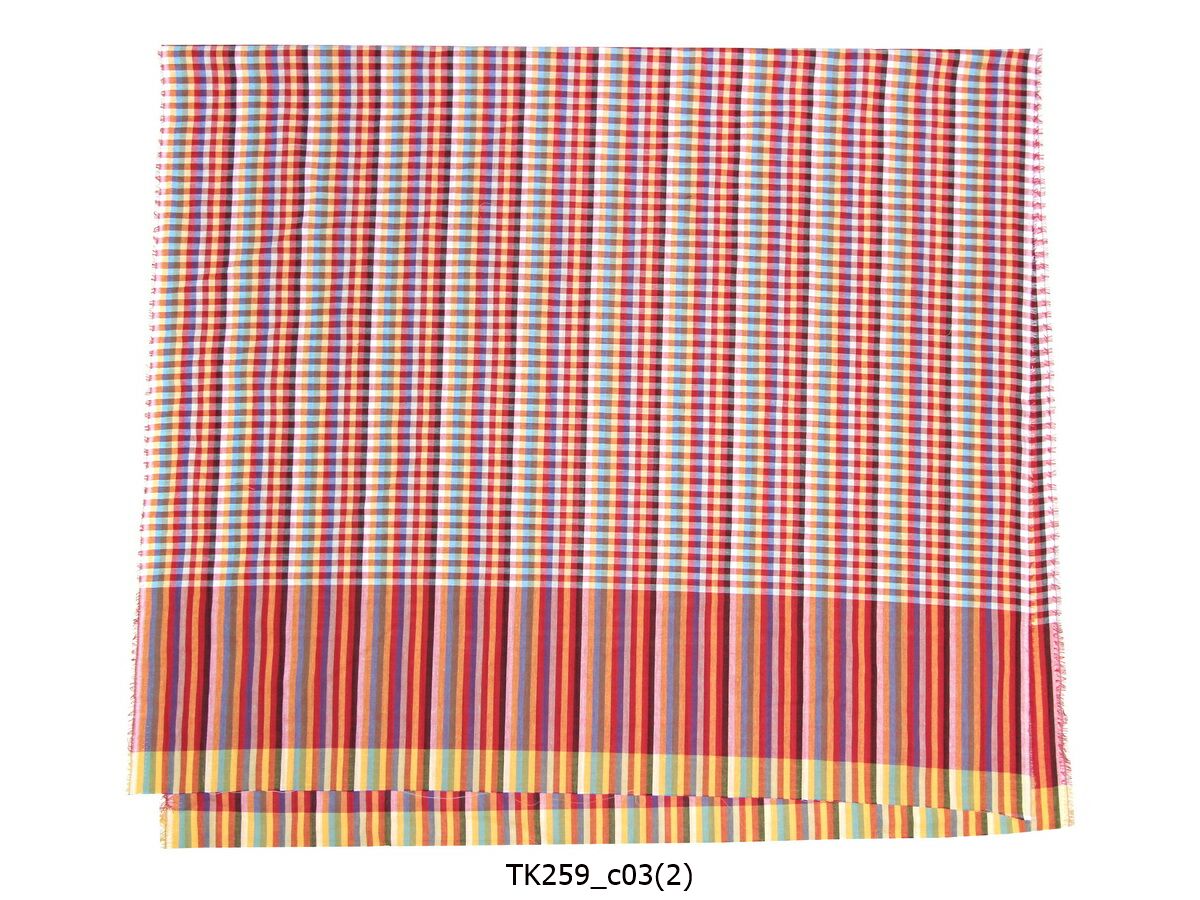 [2ม.] ผ้าขาวม้า TK259 แดง