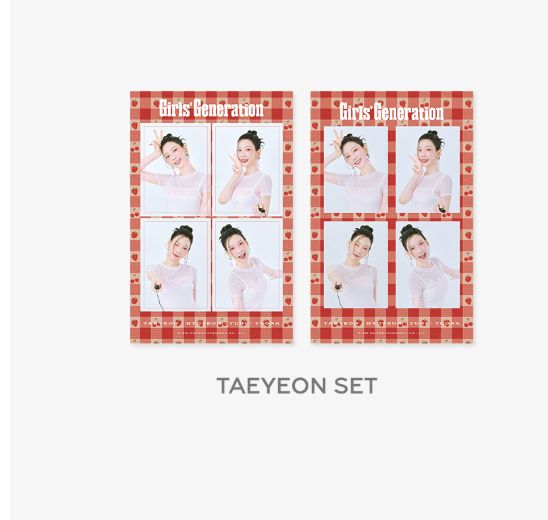 Girls' Generation -2025 SM SEASON'S GREETINGS MD -4Cut Photo set แบบ taeyeon