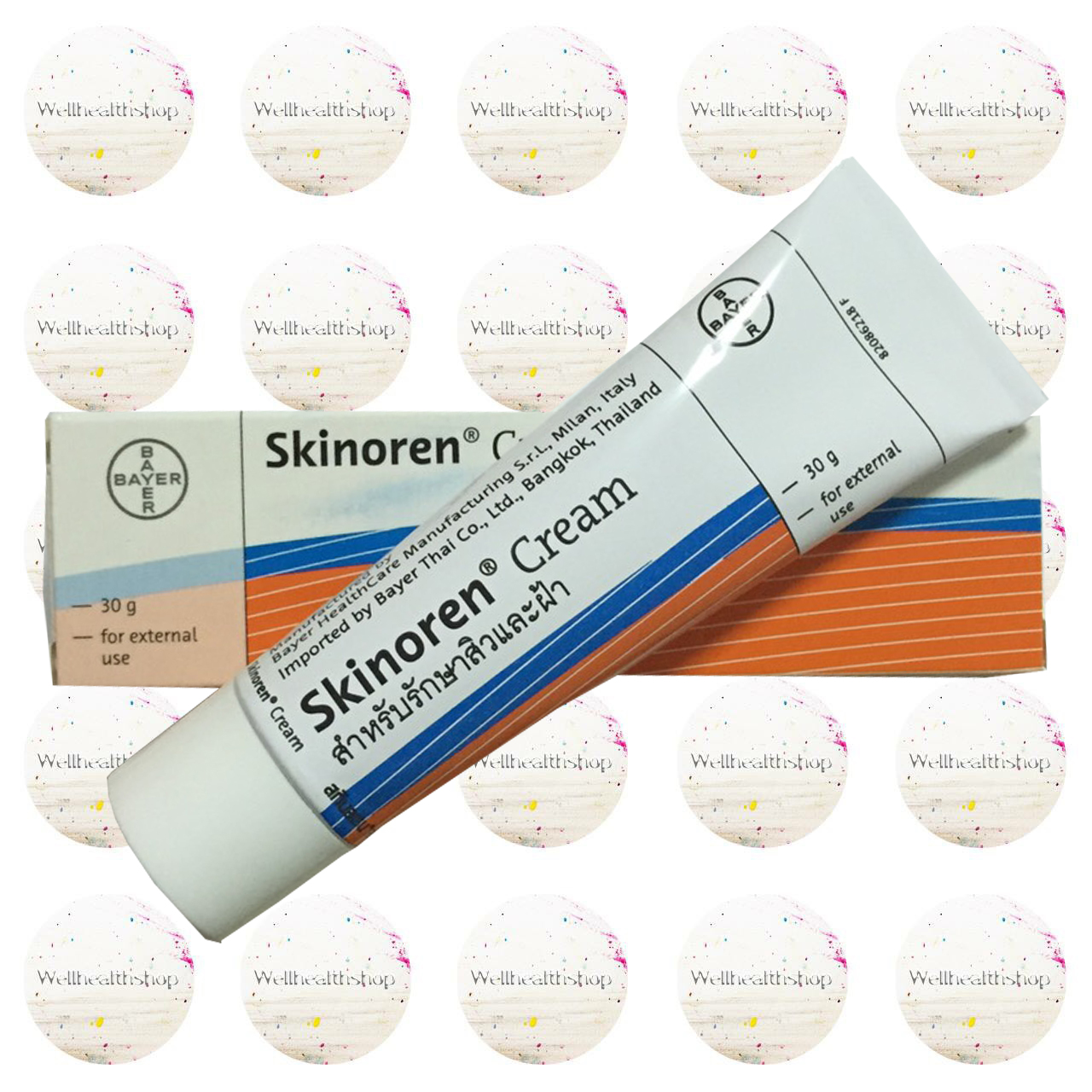 Skinoren Cream 30g สกินโนเรน ครีม รักษา สิว ฝ้า รอยดำ