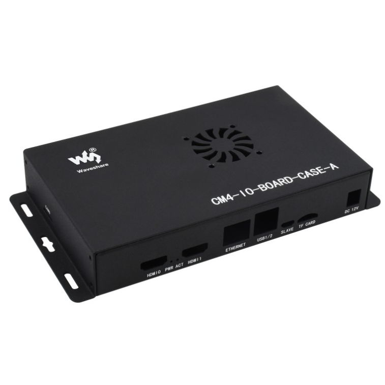 Metal Box (A) for Raspberry Pi Compute Module 4 IO Board, with Cooling Fan (ของแท้จาก Waveshare)