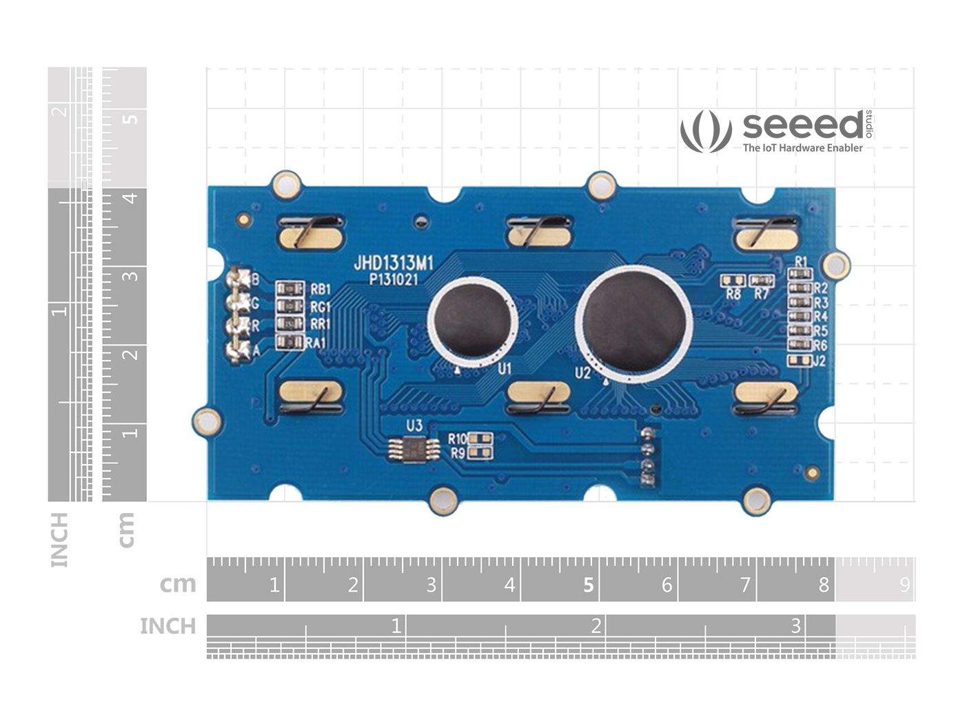 Grove - 16X2 LCD RGB Backlight - Full Color Display (ของแท้จาก SeeedStudio)
