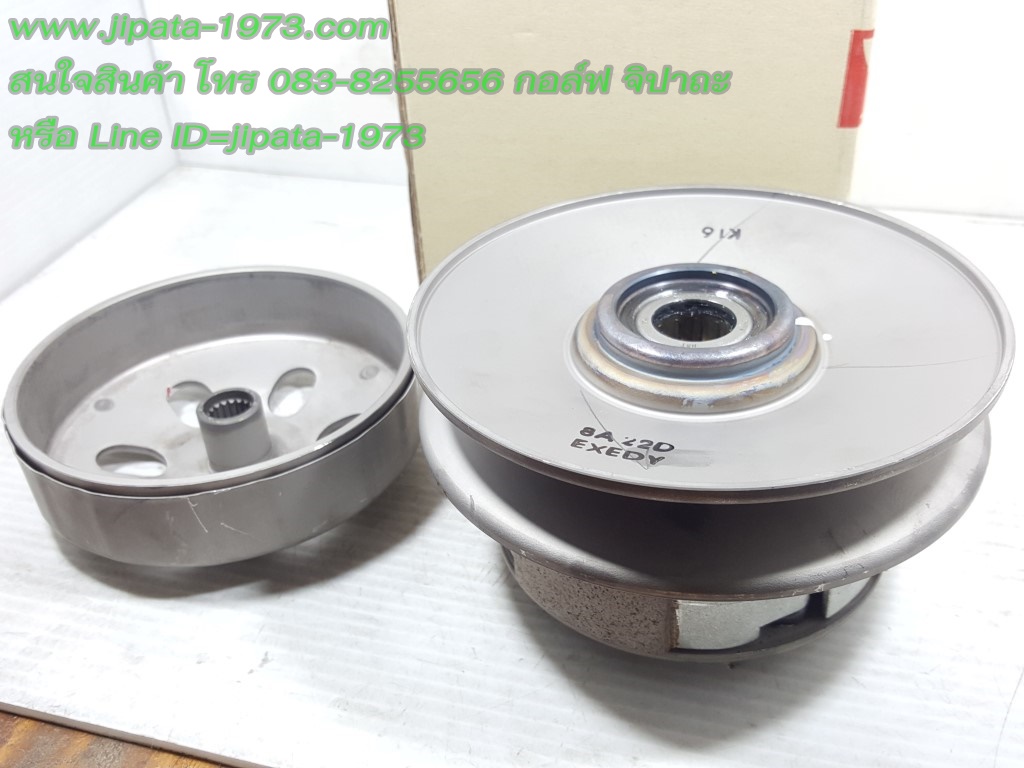 (Zoomer X 2015) ชุดล้อขับสายพานหลัง พร้อมผ้าครัช ชุดใหญ่ Honda New Zoomer X ปี 2015 แท้