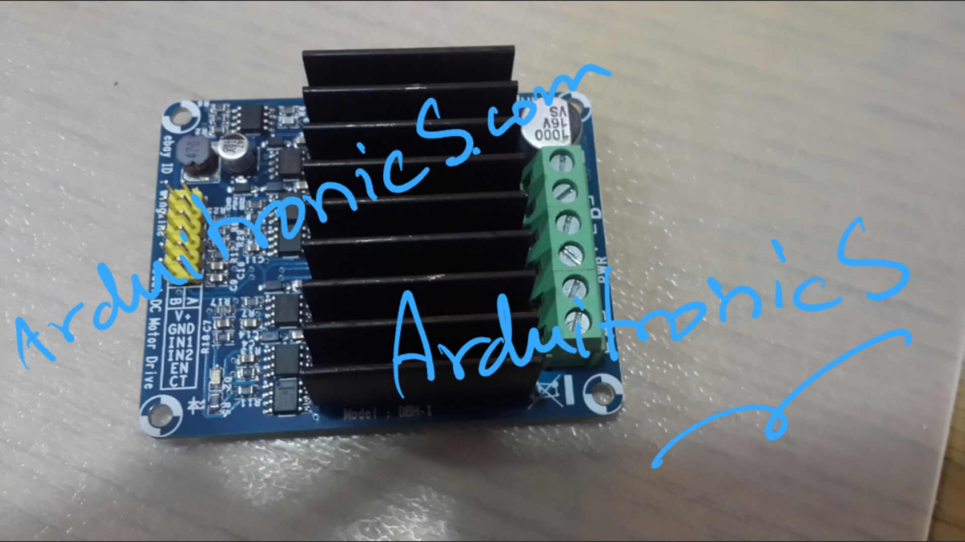 Motor Driver 50A Dual H-Bridge with Heat Sink