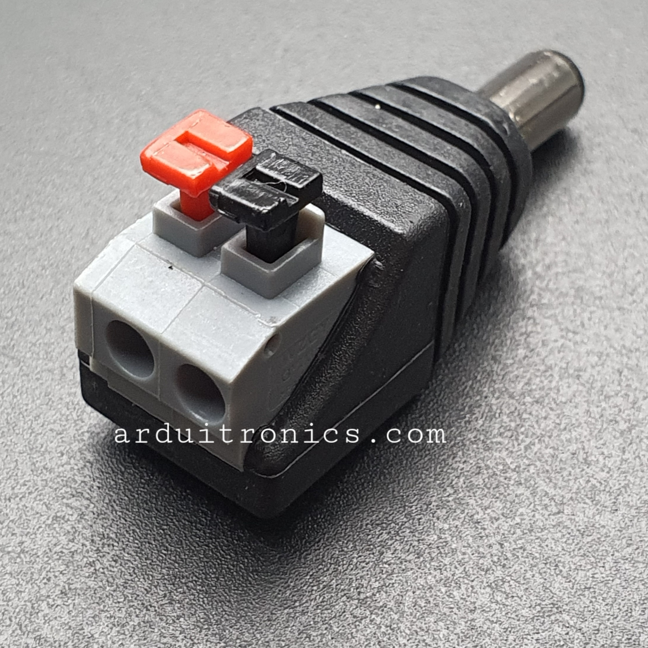 DC Power Connector DC Jack หัวแจ็ค ตัวผู้ Male Adapter Jack Plug 5.5 x2.1 mm ขนาดพอดีกับหัว Jack Arduino ไม่ต้องบัดกรี