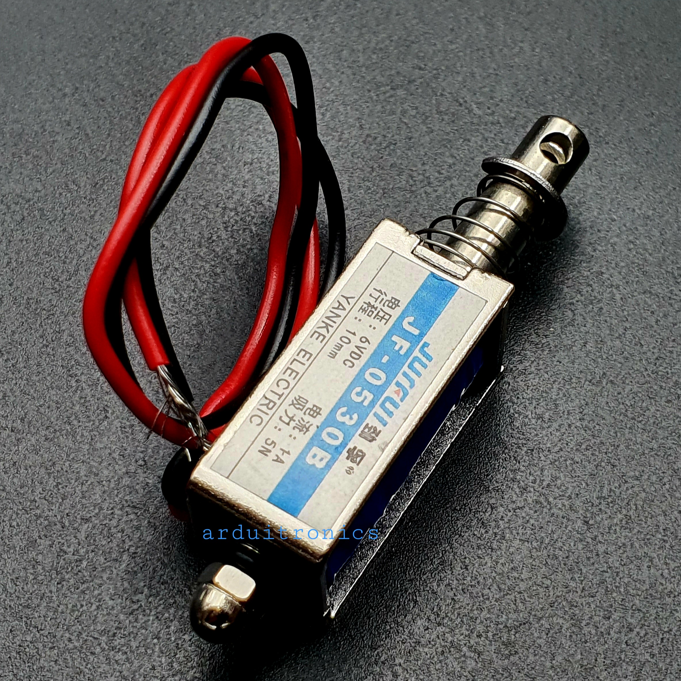 กลอนไฟฟ้า กลอนลิ้นชักไฟฟ้า Push-Pull Frame Type DC Electromagnet รุ่น JF-0530B 6V