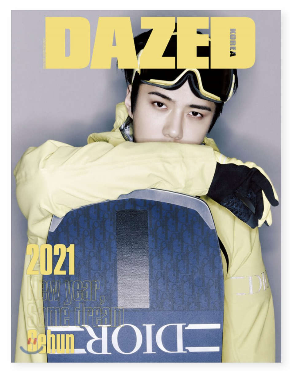 นิตยสารDazed & Confused Korea 2021.01(Cover : Sehun) แบบ C
