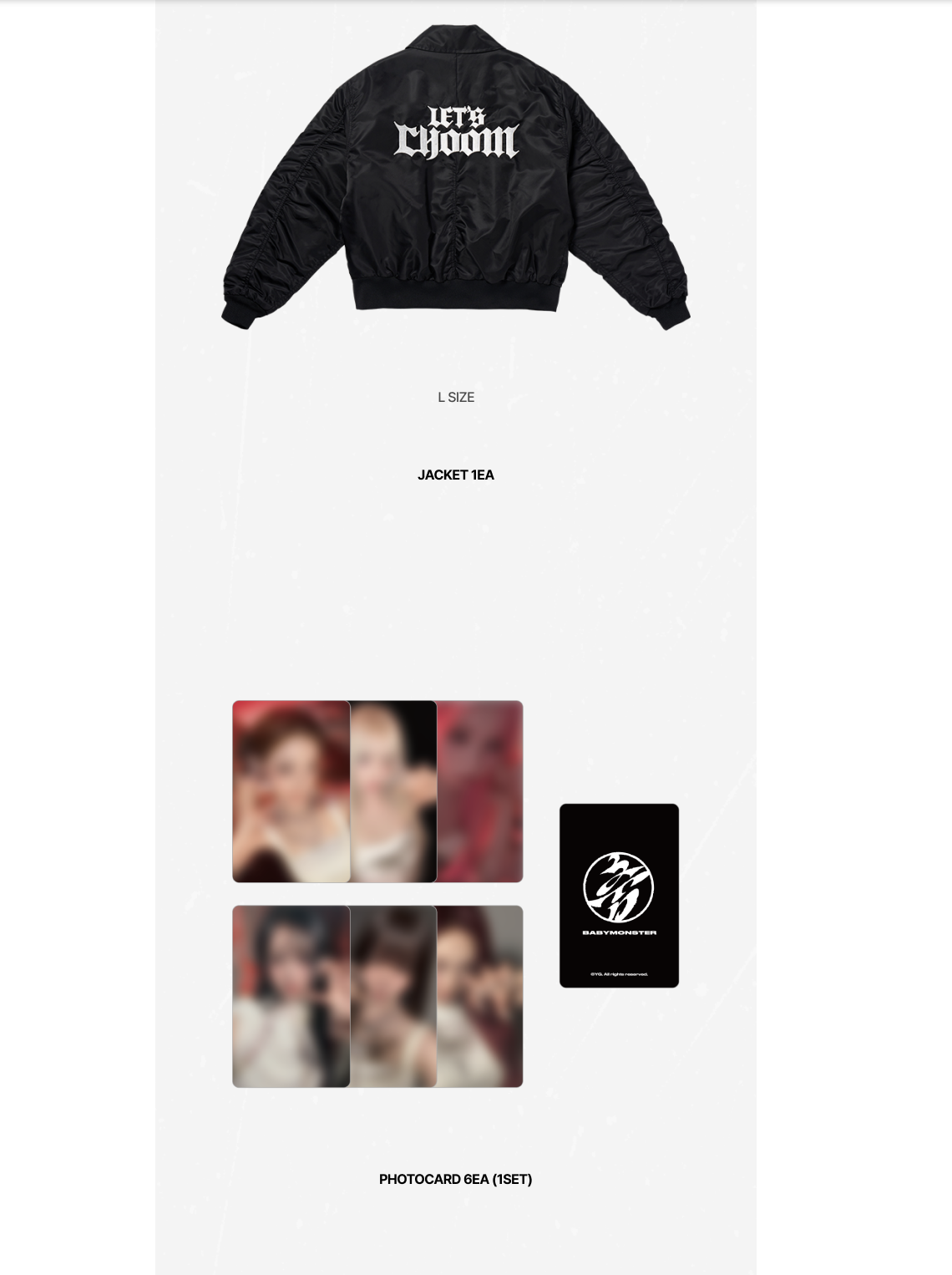 BABYMONSTER ベビモン CHOOM MD BOMBER JACKET BABYMONSTER - ของสะสม [CHOOM] BABYMONSTER -BOMBER JACKET - ขาย