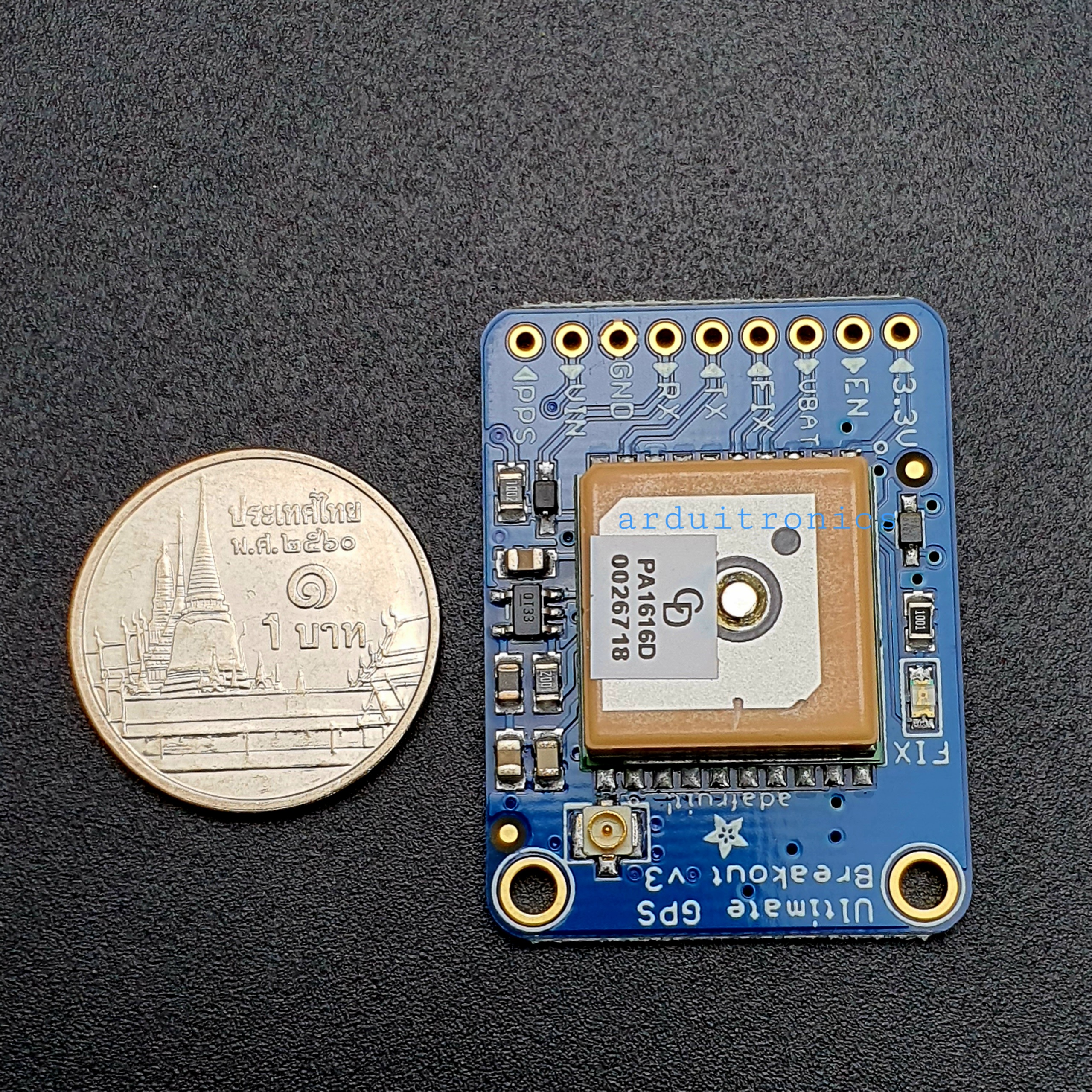Adafruit Ultimate GPS Breakout with GLONASS + GPS - PA1616D - 99 channel w/10 Hz updates