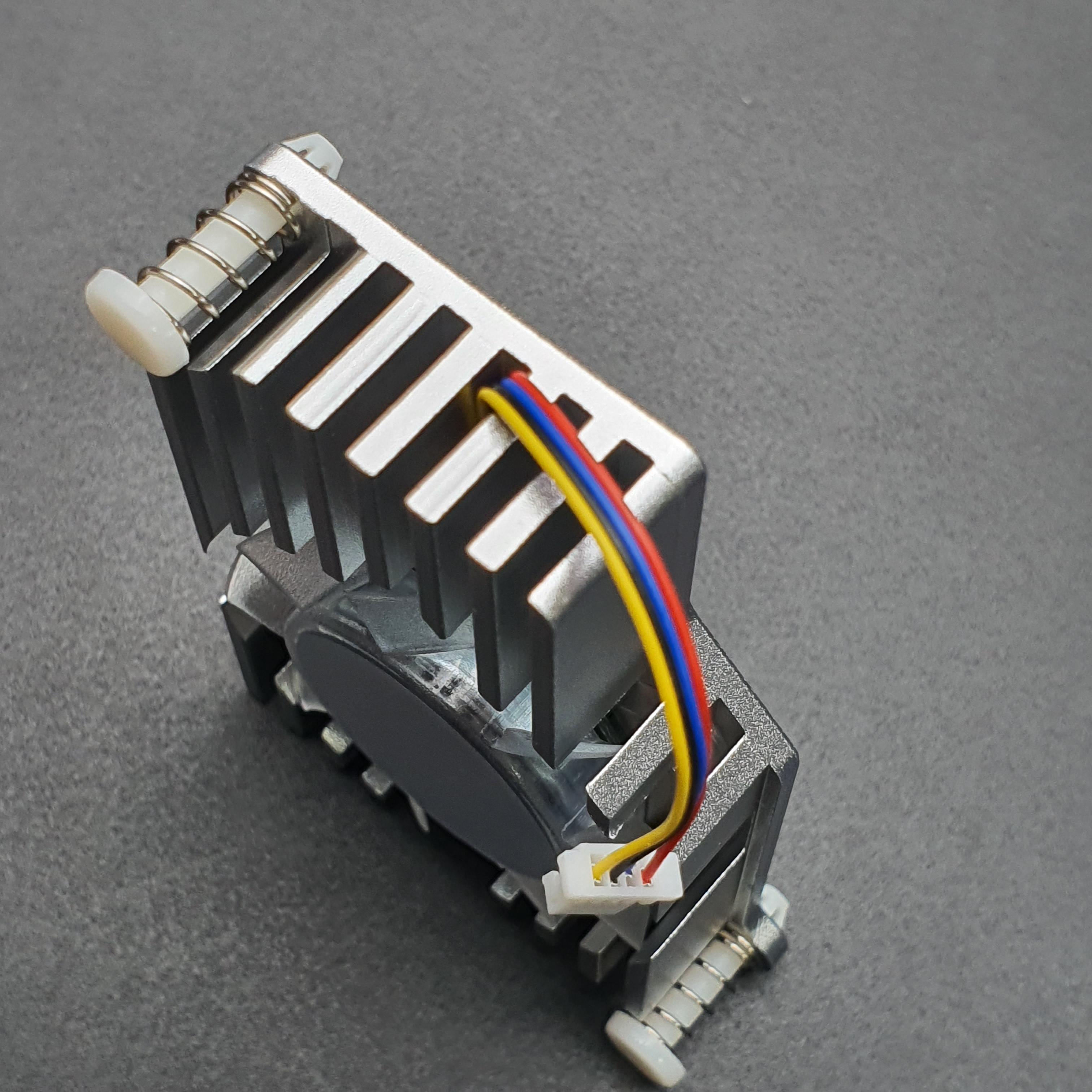 Raspberry Pi 5 Active Cooling Fan With Aluminum Radiator Heat Sink - สีเงินและพัดลมสีใส