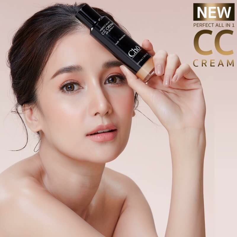 Cho CC Cream SPF 50 PA+++ โช ซีซี ครีม รองพื้น กันแดด ไพร์เมอร์ พร้อมบำรุงผิวในขวดเดียว