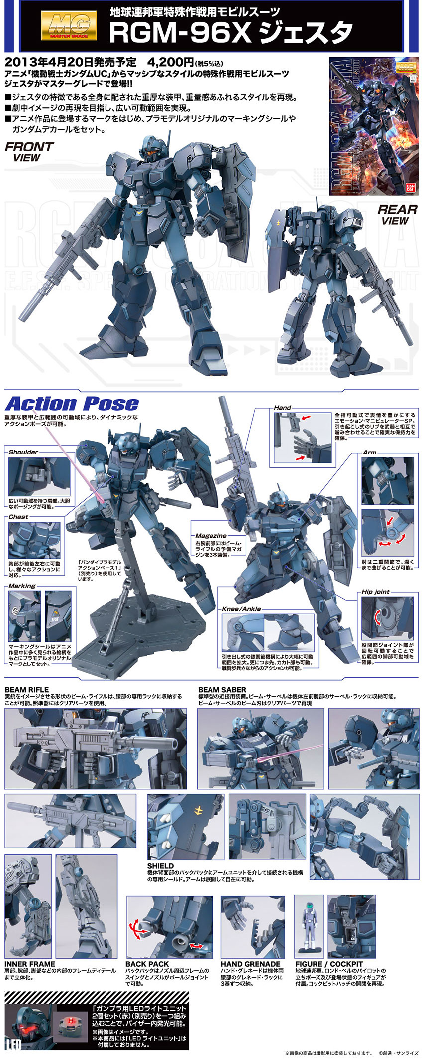 MG 1/100 RGM-96X Jesta