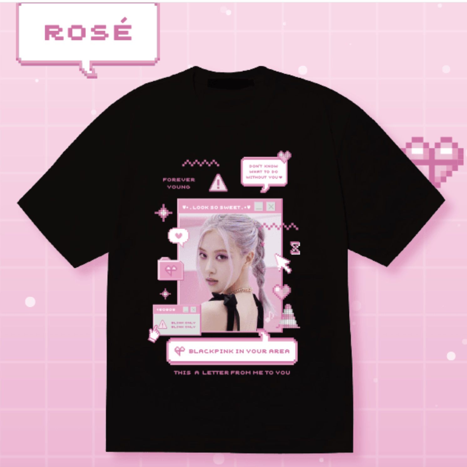BLACKPINK - BLACKPINK T-SHIRTS_BLACK ระบุชื่อที่ต้องการ