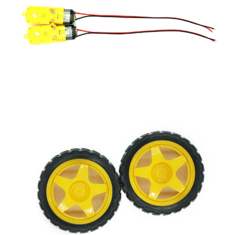 2WD Smart Car Chassis (สีดำ) with Wheel Speed Encoder (พร้อมกล่องใส่แข็งแรง)