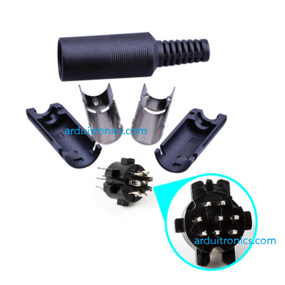 PLC 8-Pin Male Head (Round Head 8-Pin MD8)