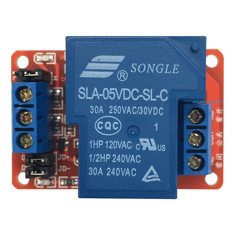 30A 5VDC Power Relay Coil ( High/Low Level Trigger )
